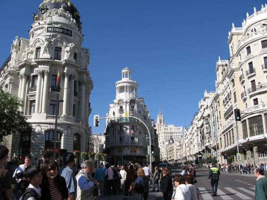 Flat For Groups 8 People In Gran Via-Cgrac4 Apartment Madrid Ngoại thất bức ảnh